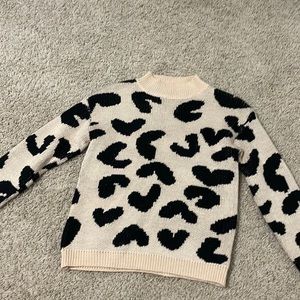 cheetah print sweater